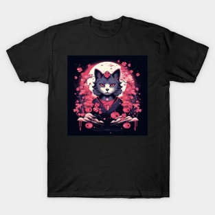 Geisha cat Nekomata T-Shirt